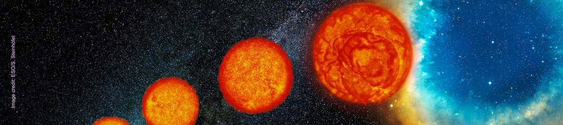 Artist's impression of the life of a sun-like star